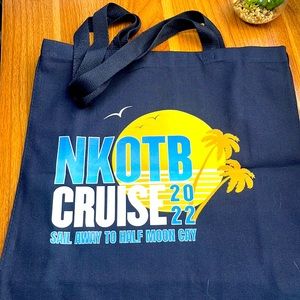 NKOTB CRUISE 2022 Sail Away to Half Moon Cay 100% cotton tote